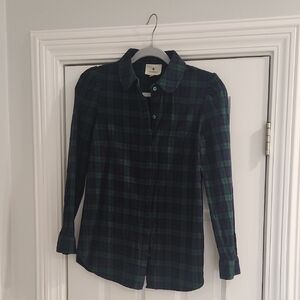 Tuckernuck Green and Black Plaid Shirt